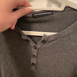 brandy melville dark grey long sleeve!